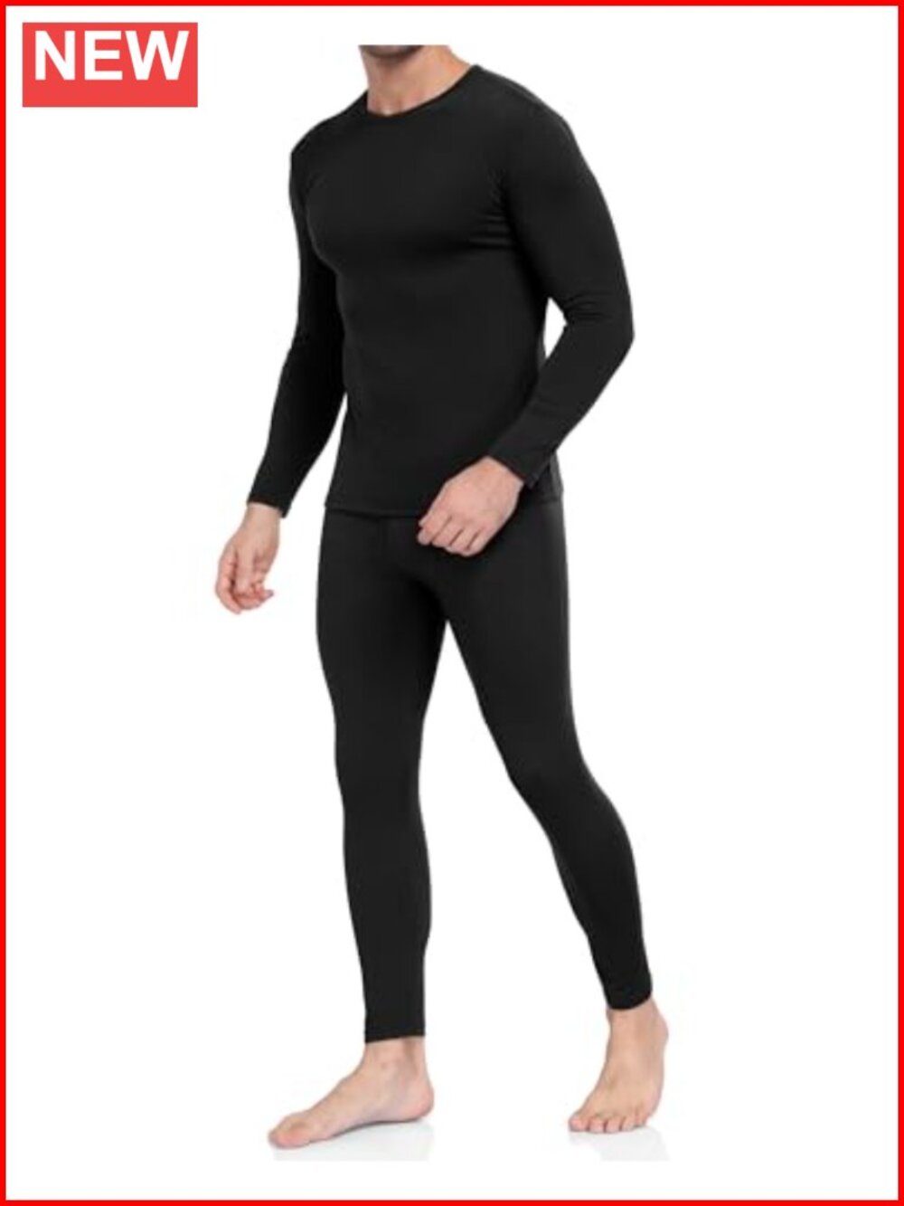 Men's Thermal Underwear Set Fleece Lined Long Johns Winter Base Layer